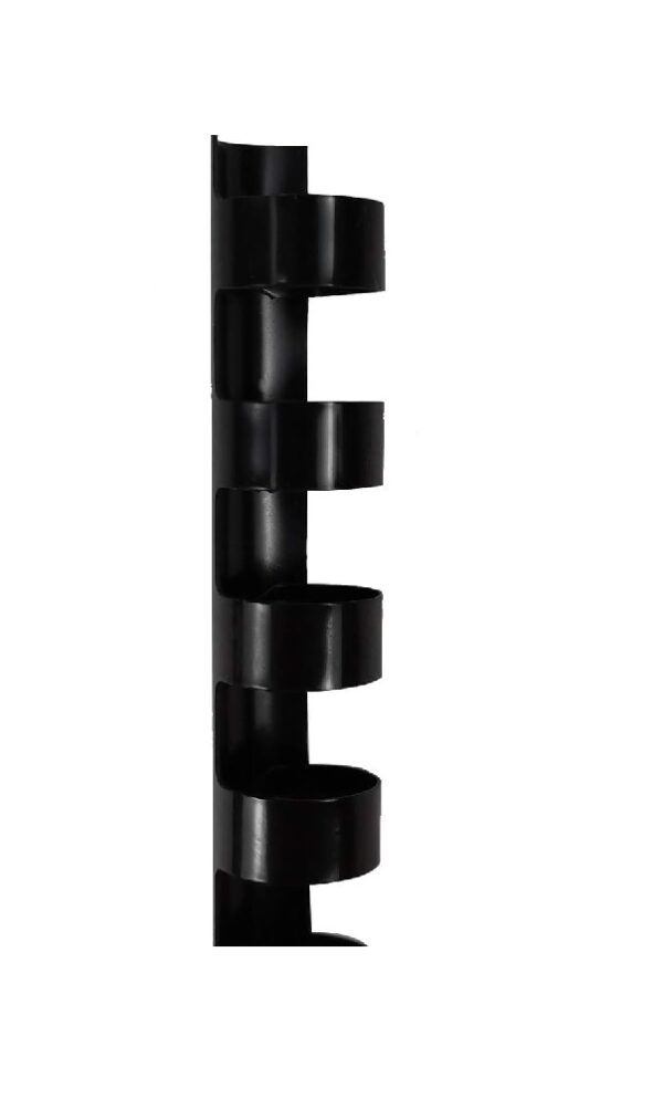 100 Anillas Rectangular 12mm Negro Para Encuadernado - Imagen 3