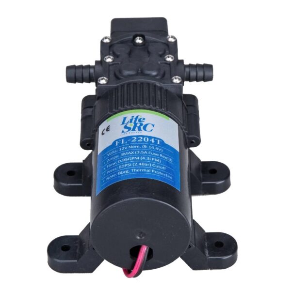 Bomba FL-2204T 12vdc 4,3L/m 80PSI 3.5A Agua Achique - Imagen 2