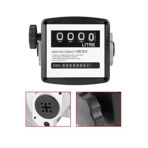 Contador Cuentalitros Combustible Bencina Trasvasije 1" - Imagen 2