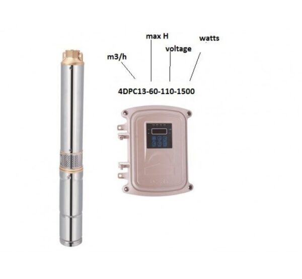 Bomba solar Pozo Profundo 13m3/h H60mt