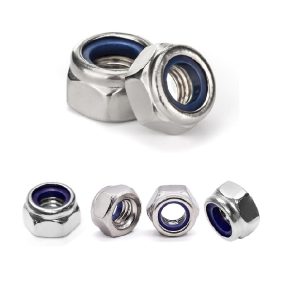 Tuerca Hexagonal Seguridad Zinc 8mm Paso 1.25 x 10 Unid.