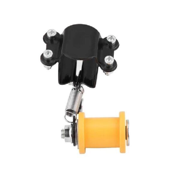 Tensor Cadena Moto Base Negro Rodillo Amarillo - Imagen 2