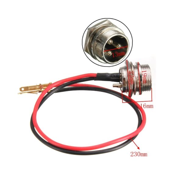 Conector GX-16 3P Macho con Tapa Goma - Imagen 4