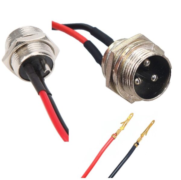 Conector GX-16 3P Macho - Imagen 2