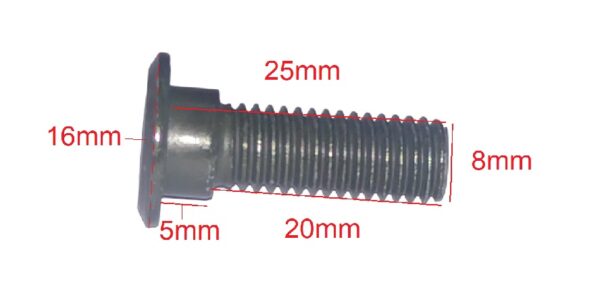 CUATRO PERNOS DE DISCO DE FRENO HEXAGONAL INTERNO CABEZA REDONDA PLANA M8X25MM PASO 1.25 - Imagen 4