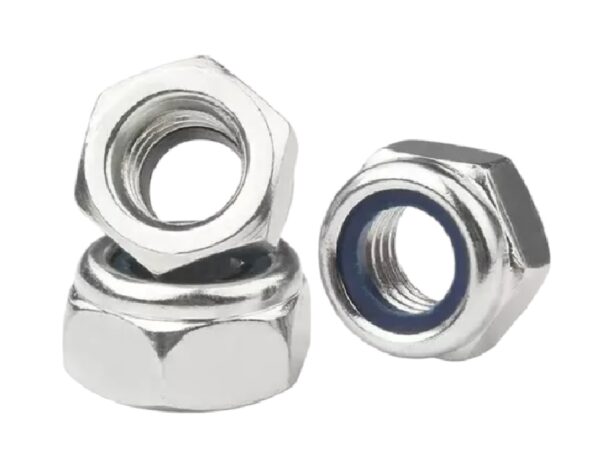 Tuerca Hexagonal M10 Con Seguro Nylon Paso 1.5 x 10 Unid - Imagen 3