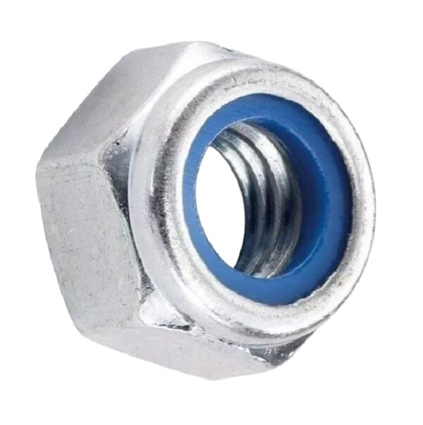 Tuerca Hexagonal M10 Con Seguro Nylon Paso 1.5 x 10 Unid - Imagen 2