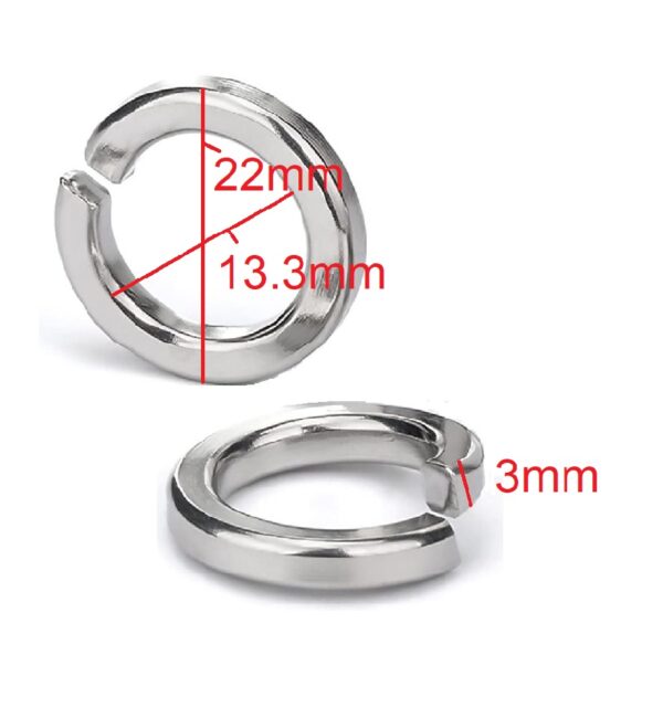 Golilla Presión 1/2″ (13.3×22x3mm) Zinc x 10 Unid. - Imagen 4