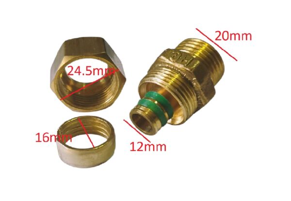 Conector de Compresion He Pex S16mm x 20mm - Imagen 5