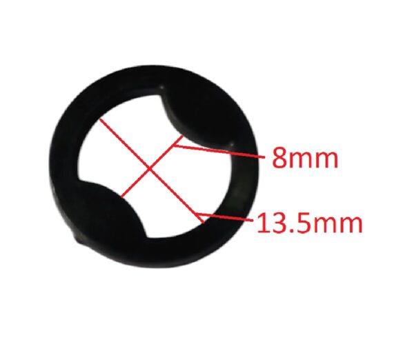 Argolla Pasador Sosten Negro x 10 Unid. - Imagen 3