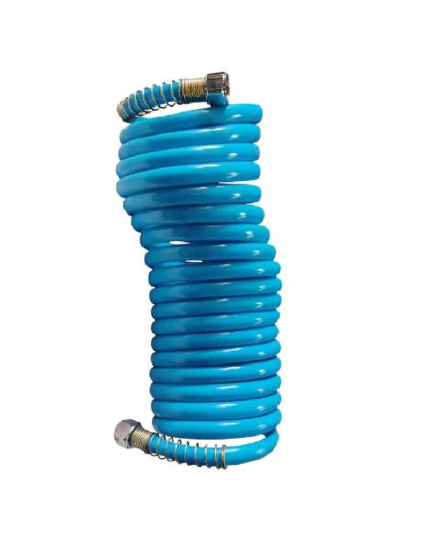 Manguera Aire Espiral para Compresor 5mts. Azul - Imagen 3