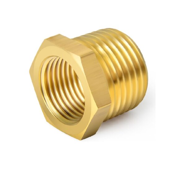 Bushing Reduccion 1/2″HE a 1/4″HI Bronce - Imagen 2