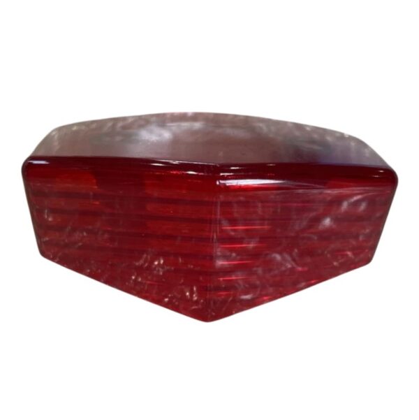 Lente Luz Trasera Freno Moto Rojo