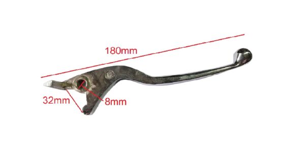 MANILLA IZQUIERDA 180MM FRENO MOTO CROMADA - Imagen 3