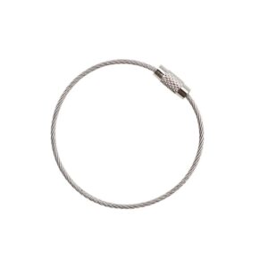 Cable Llavero Acero Inoxidable Seguro 75mm