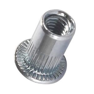 Tuerca Remache Roscado Aluminio Cabeza Plana M3 x 5 Unid.