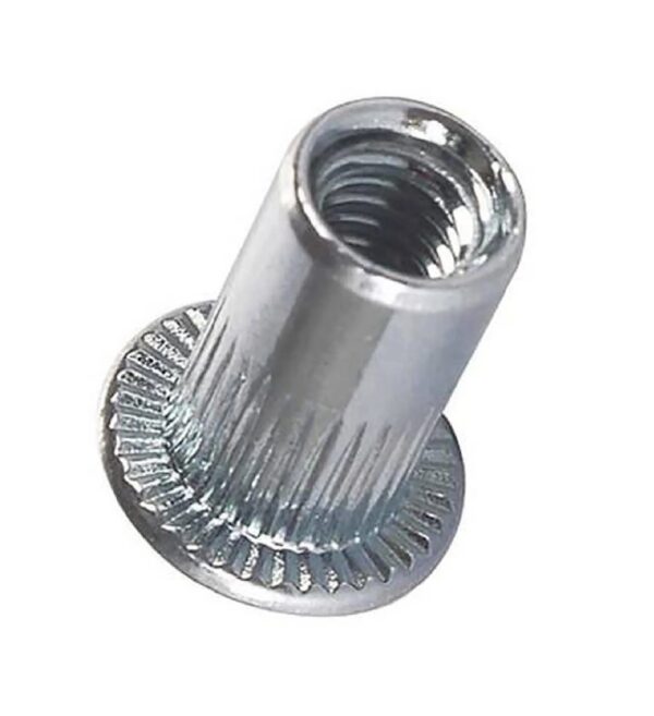 Tuerca Remache Roscado Aluminio Cabeza Plana M5 x 5 Unid.